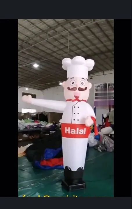 Boneco   Biruta inflavel  propaganda 6  mts de altura 2 motores - Foto 3