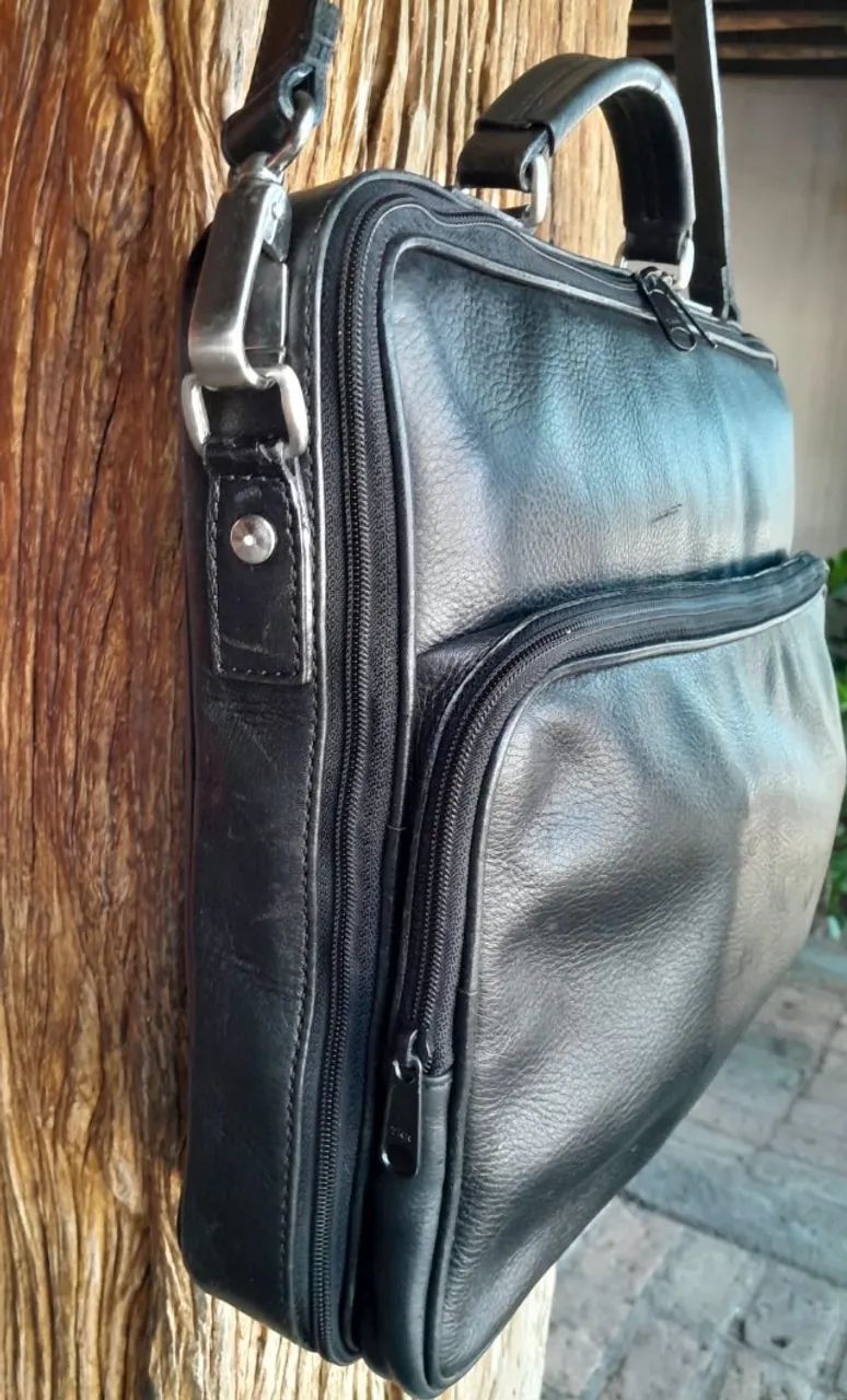 Maleta executiva, em couro natural, de fabricação gaúcha.  - Foto 4