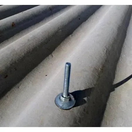 Gancho "L" para telha com rosca em Inox 304