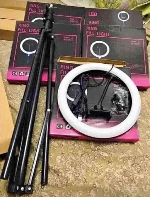 Super desconto: luminador 26cm Completo + Tripé 2.1m Ring Light Led 