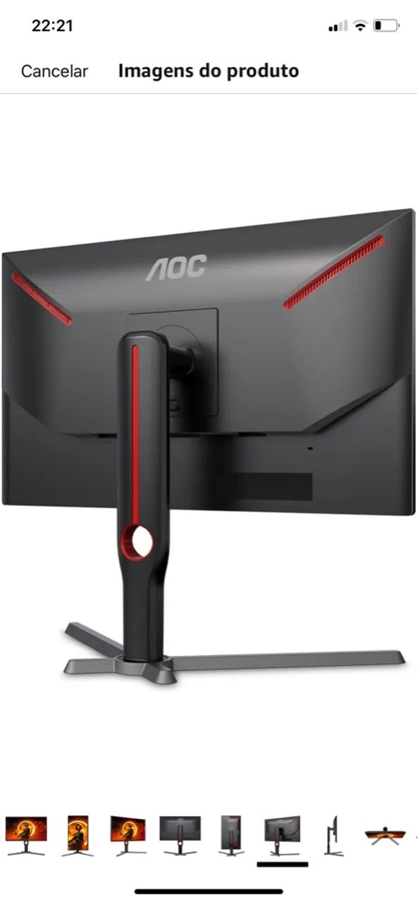 Monitor Gamer AOC Curvo 240Hz