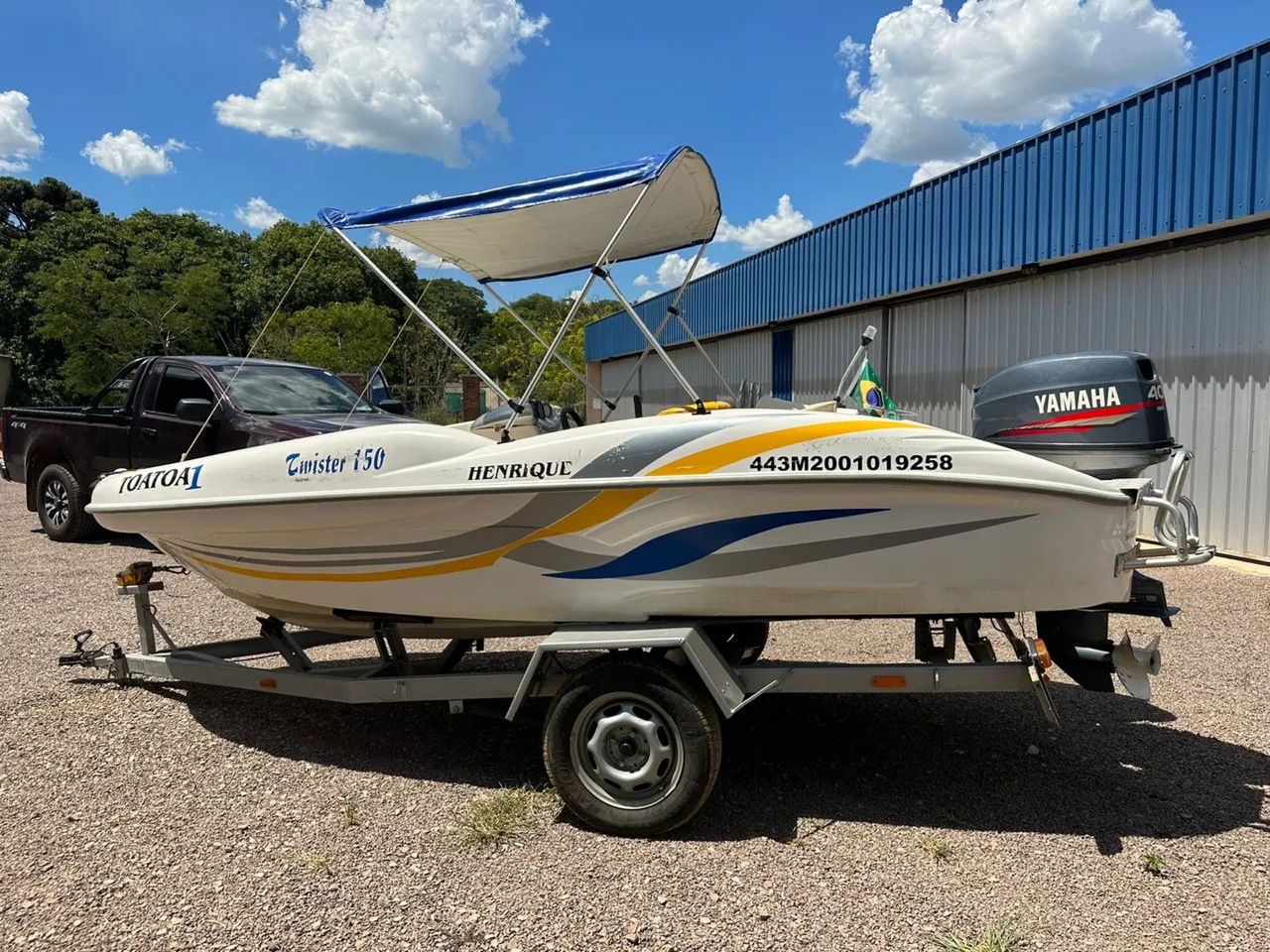 Vendo Lancha Twister 150, motor Yamaha 40 HP 2T - Foto 6