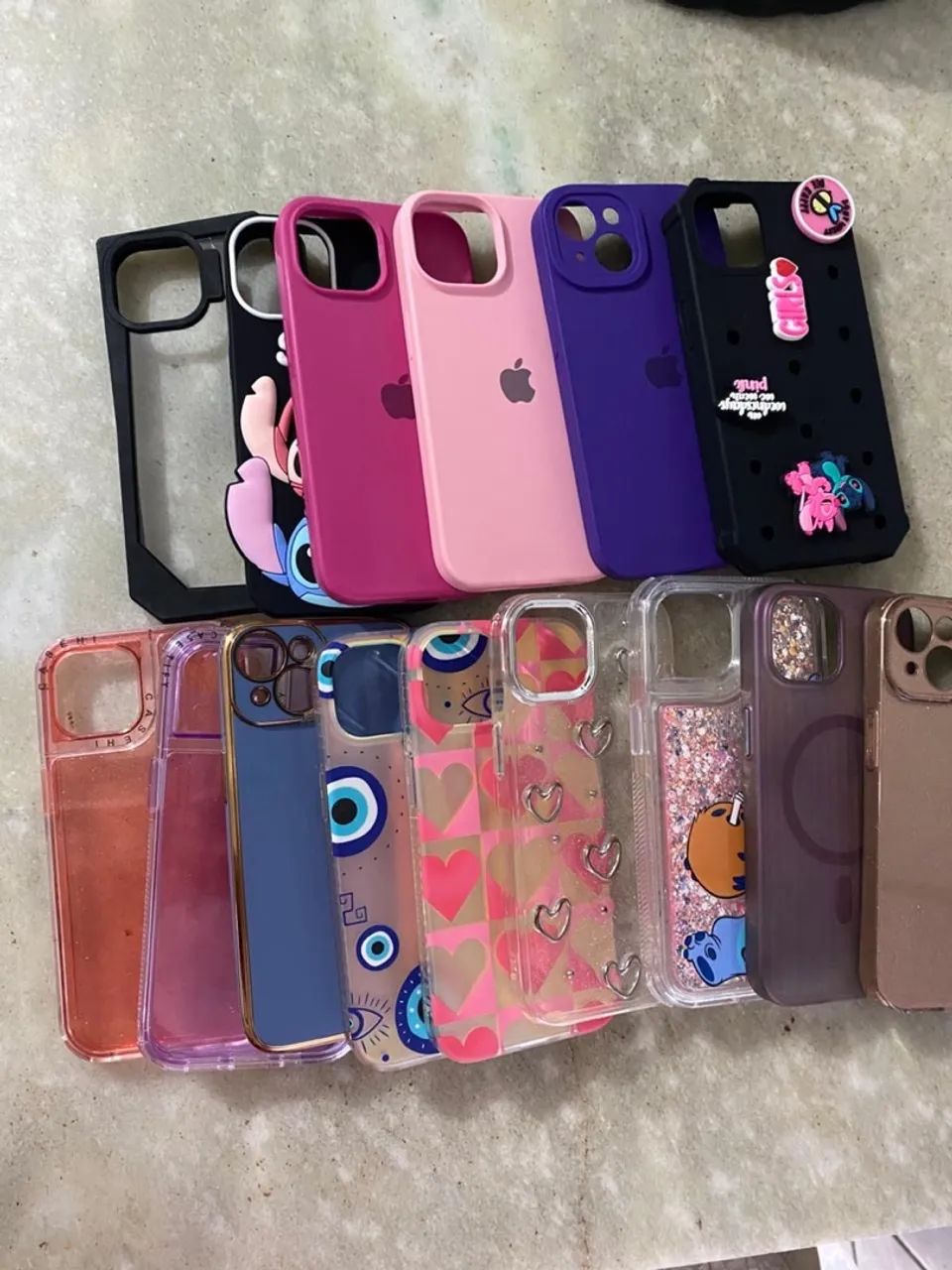 Capas para iPhone 15 ou 14 normal, femininas. Leia anúncio abaixo - Foto 2