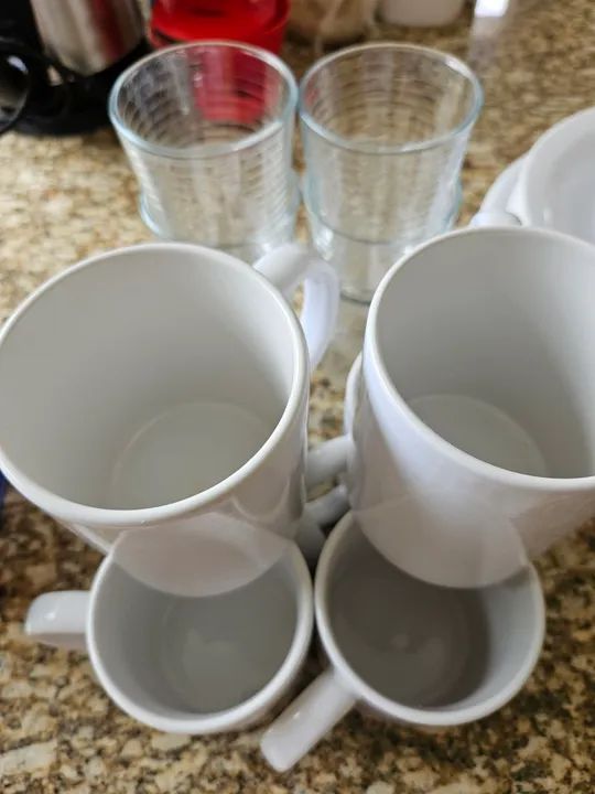 6 Canecas para café e 6 copos - Foto 2