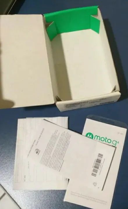 Caixa do Moto G4 Play com Manuais - Foto 3
