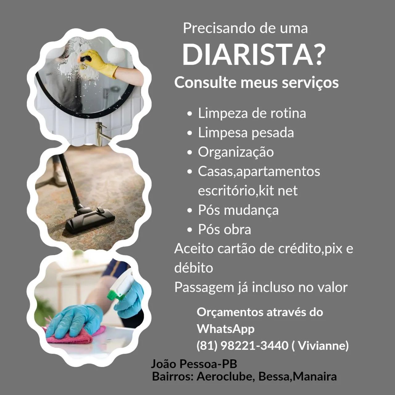 DIARISTA DISPONÍVEL  - Foto 2