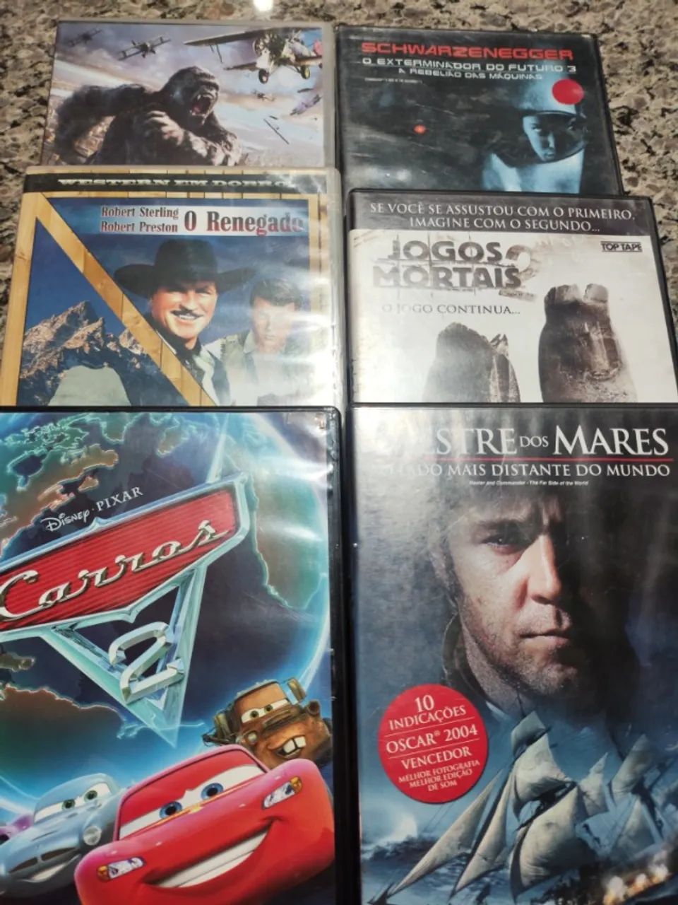 DVDs originais(lote com 6 filmes)