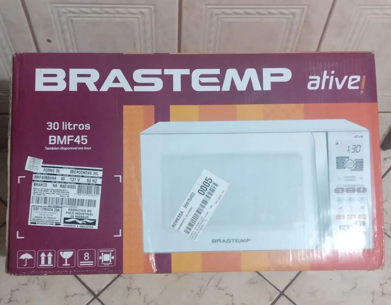 MICRO ONDAS BRASTEMP 30 LITROS