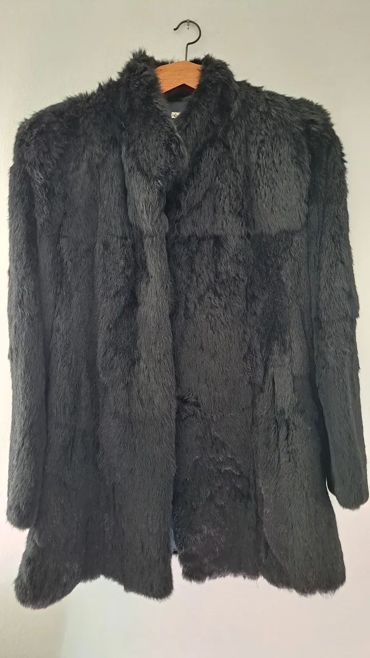 Casaco Pele legítimo Preto - Foto 3