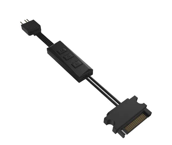 Controladora Argb 3 Pinos 5V para Sata Pcyes Light Bean - Plb1Argb - WZetta - Foto 4