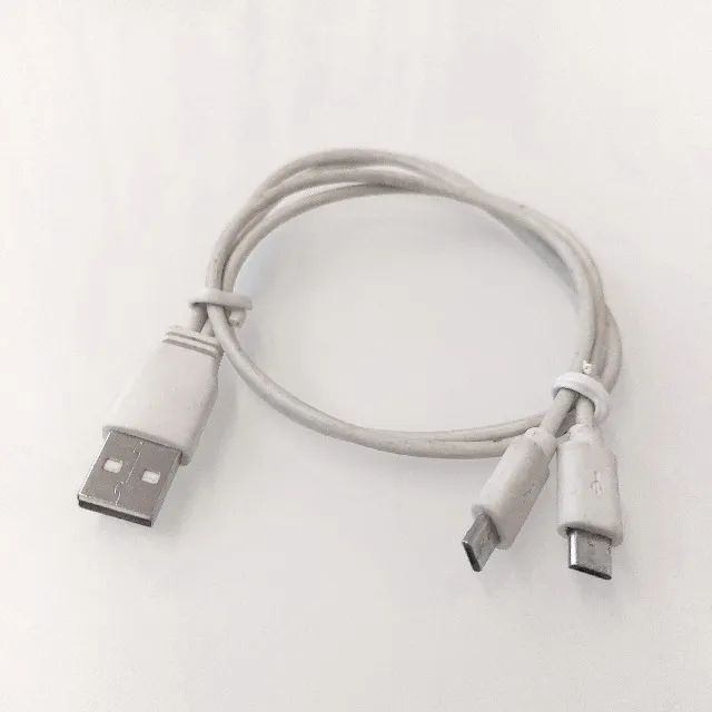 Cabo Carregador Micro USB Duplo Y - Foto 2
