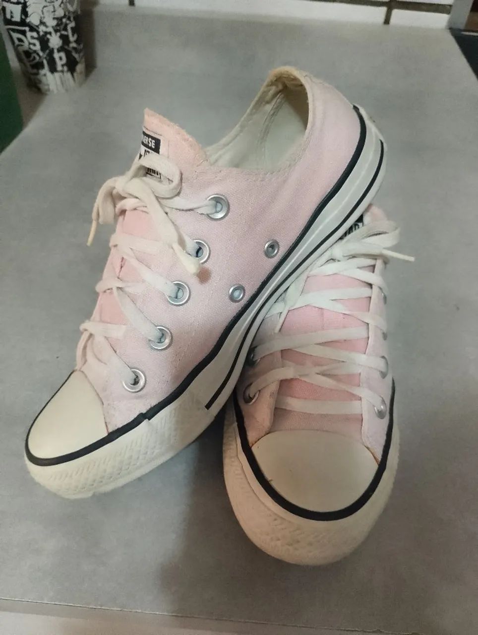 Converse All Star Rosa tamanho 34 - Foto 2