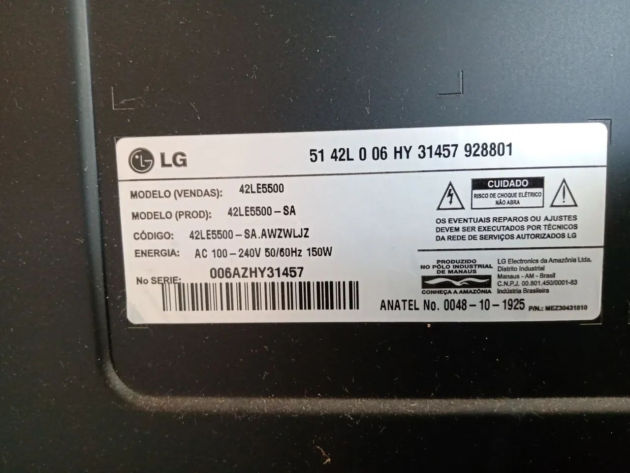 Barramento de LED para televisão LG lg42le5500 - Foto 5
