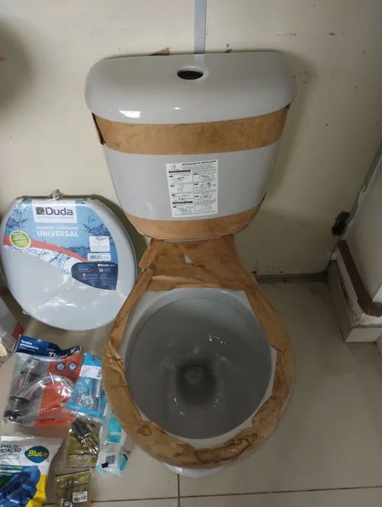 Vaso Acoplado e Pia Cinza Claro c/acessórios  - Foto 3