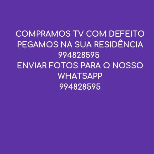 Compras de tv com defeito