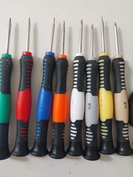  Jogo de Chaves de Fenda para Eletrônicos - 10 Peças