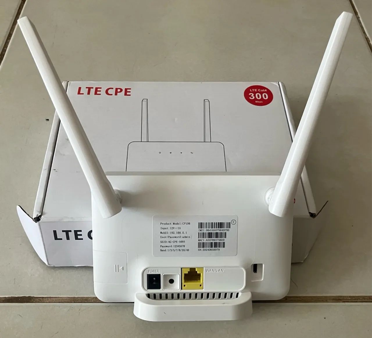 Modem e Roteador 4G/5G Wi-Fi LTE 300Mbps  - Foto 2