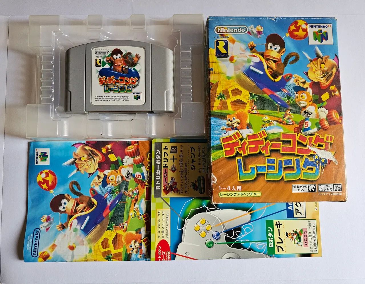 Diddy Kong Racing NINTENDO 64 Completo Original Japonês - Jogos de