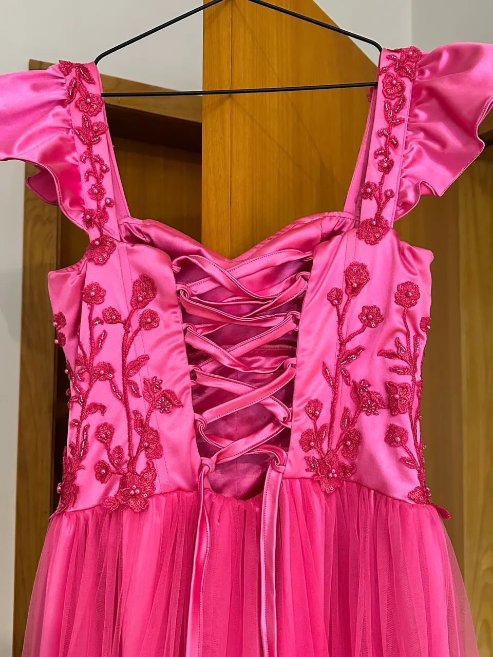 Vestido de festa rosa longo - Foto 4