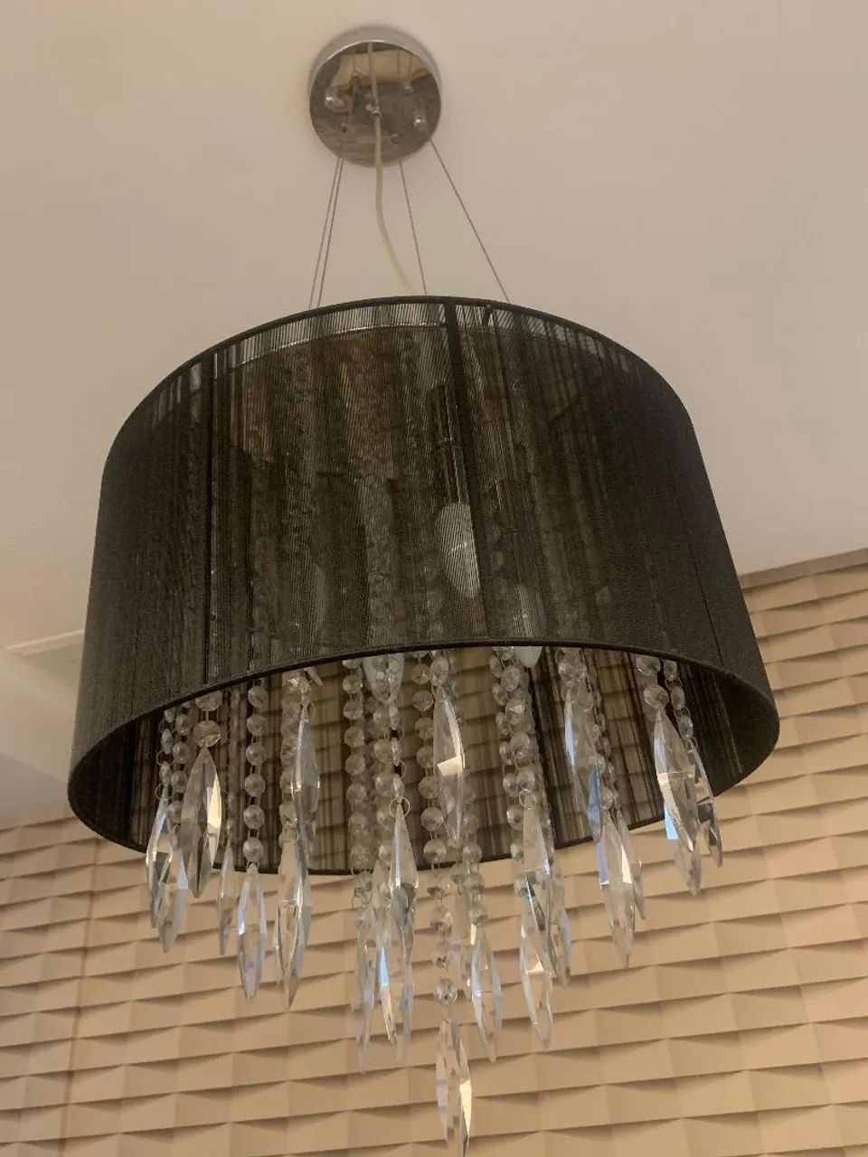 Lustre de Cristal com cúpula 4 lamp.127v - Foto 3