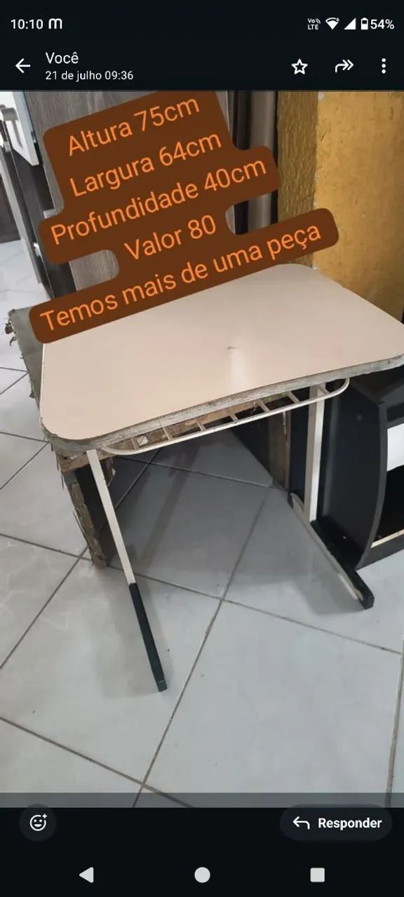Escrivaninha Compacta - 75cm Altura