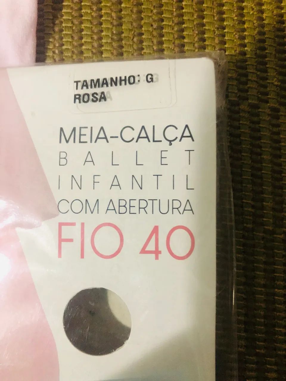 Meia calça infantil Selene rosa - Foto 4