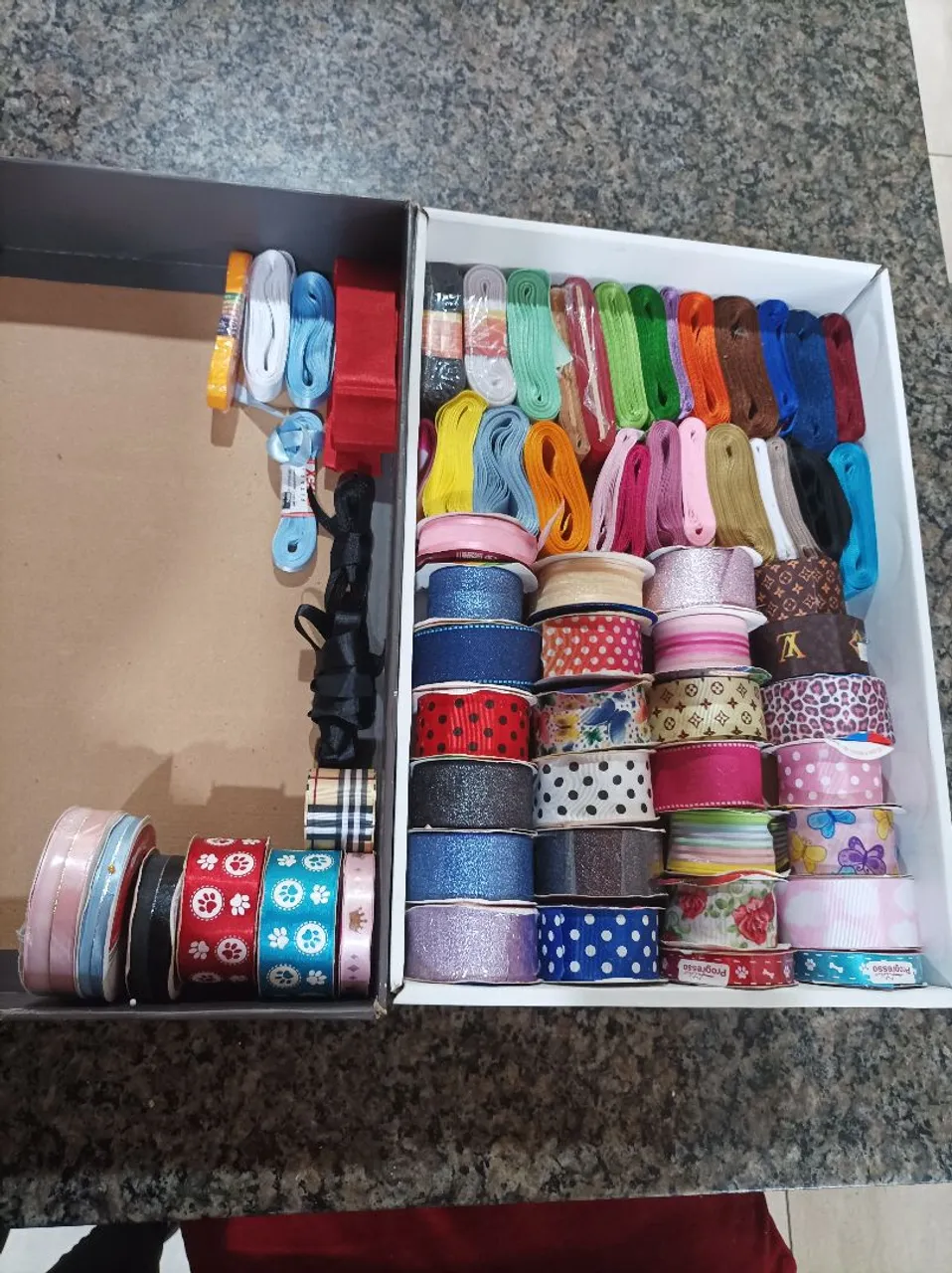 Coleção de fitas de cetim e gorgurão para artesanato