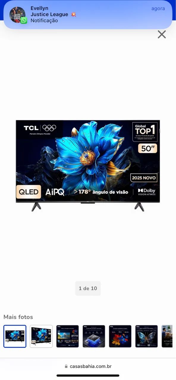 TV TCL P7K - 50 POLEGADAS - Foto 2