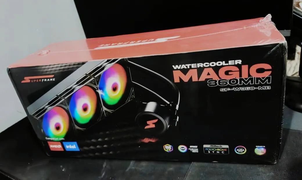 Watercooler SuperFrame Magic 360mm preto ( Novo Lacrado ) - Foto 2