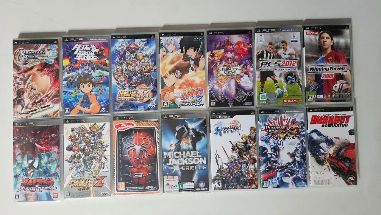 Jogos PSP originais lacrados e seminovos