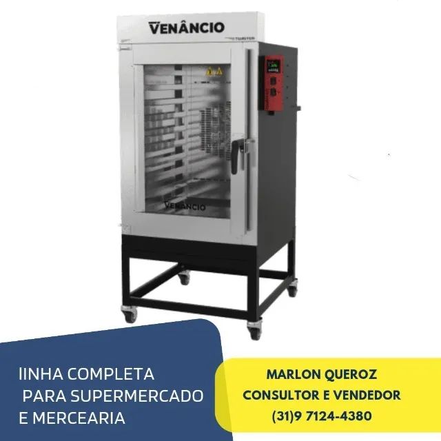 Forno Turbo a Gás Twister 10 Esteiras Venâncio Monofásico 220V