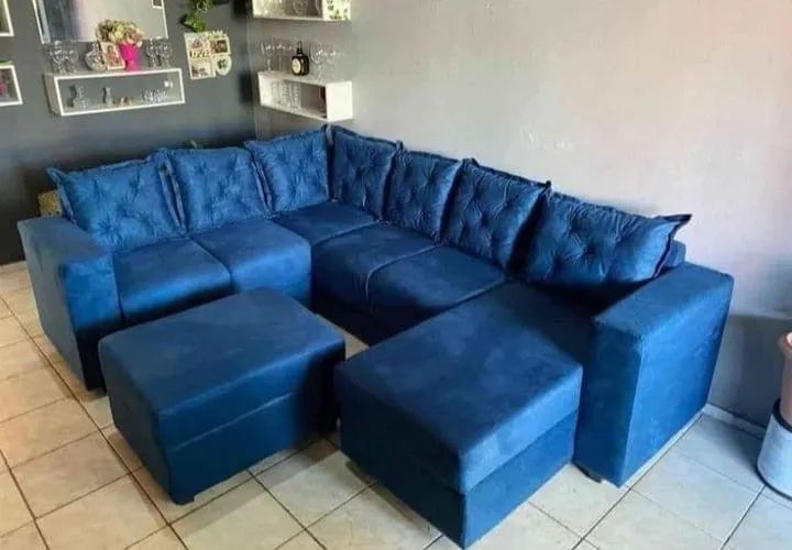 Sofá de Canto com puff frete gratis R$ 1.599,99 a vista 