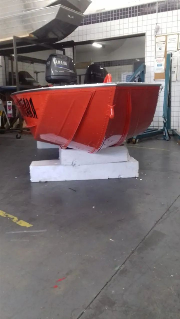 Barco de alumínio maresias seme chata de quatro metros  - Foto 2