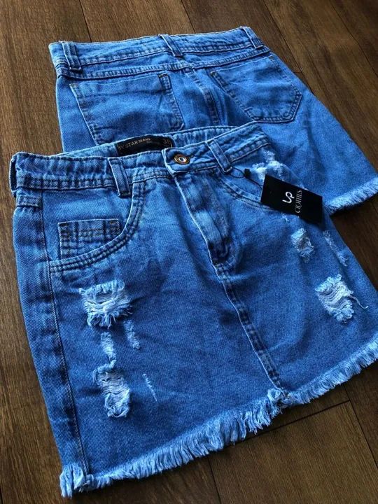 Saias Jeans - Tamanho P - Novas - Foto 2