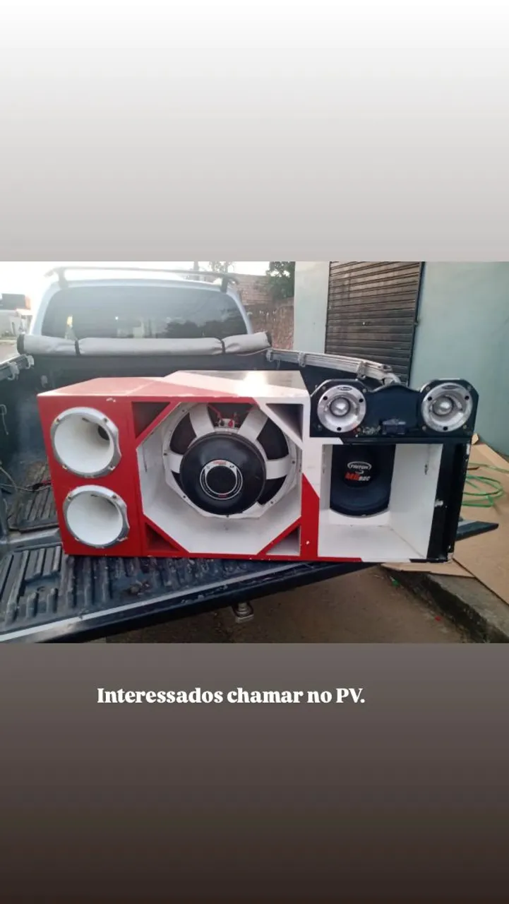 Caixa de som automotiva completa