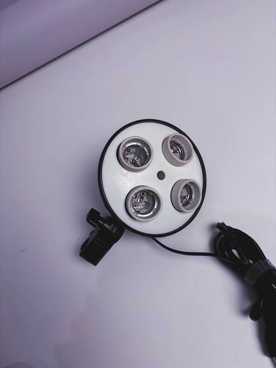 Bocal adaptador luz estúdio / para 4 lâmpadas  - Foto 3