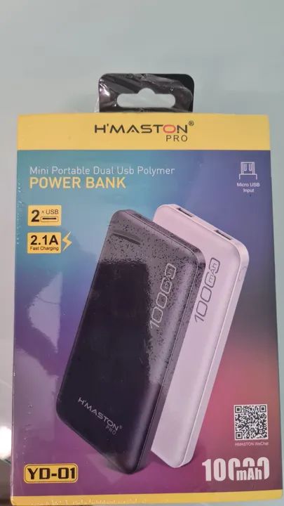 Power Bank H'MASTON PRO 10000mAh - Novo - Foto 2