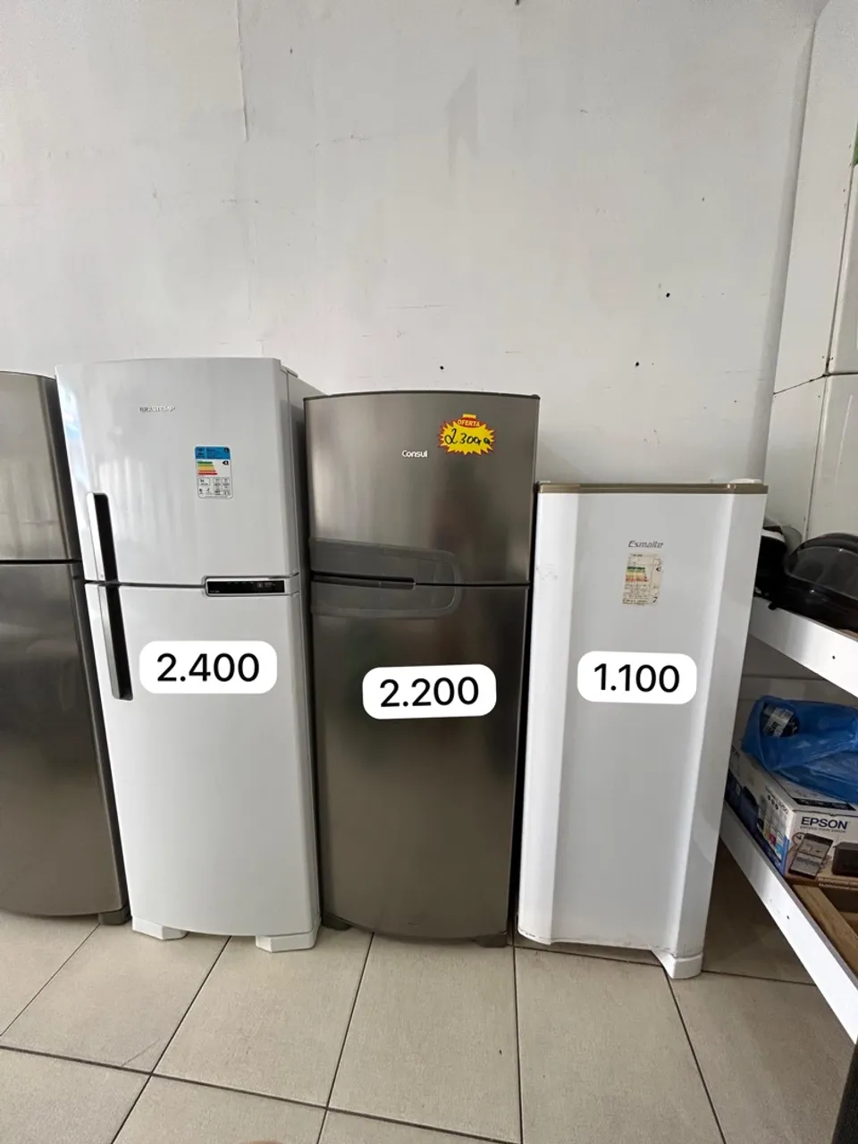 GELADEIRAS DISPONÍVEIS APARTIR DE 1.100