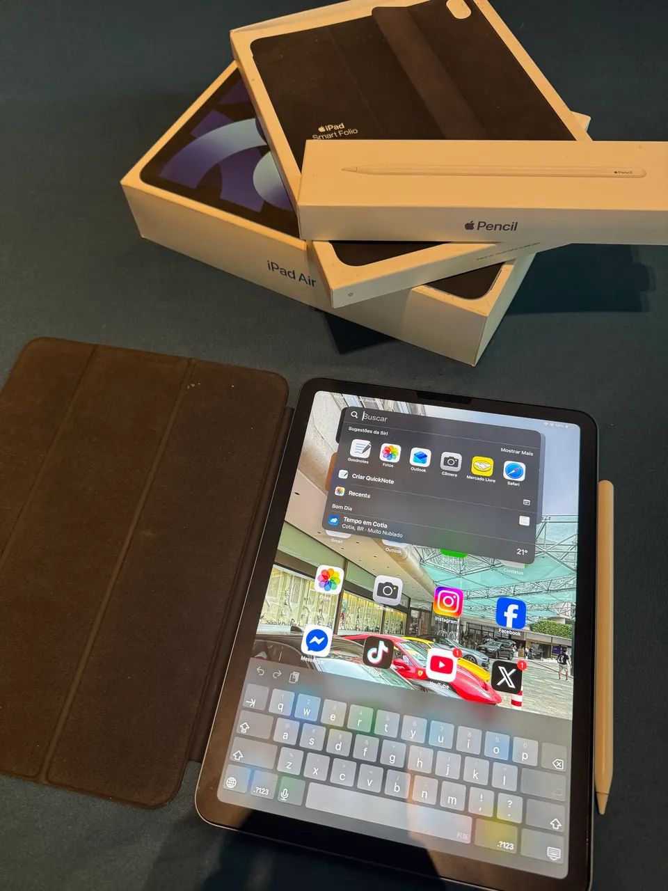 IPAD AIR 5 256GB + APPLE PENCIL 2 + CAPA APPLE - Tablets e E