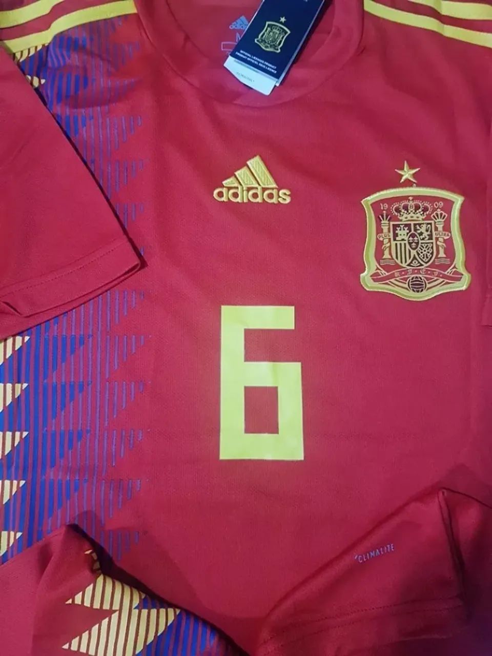 Espanha Seleção Camisa Personalizada Última Peça - Foto 5