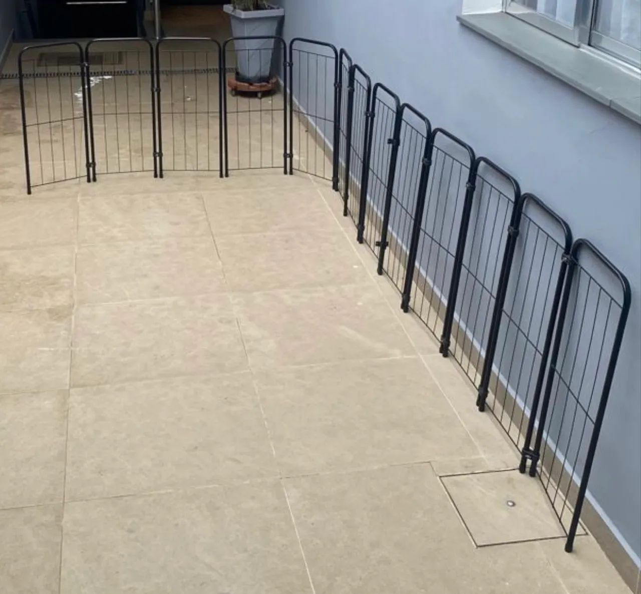 grade modular cercadinho dobrável preto - Foto 4