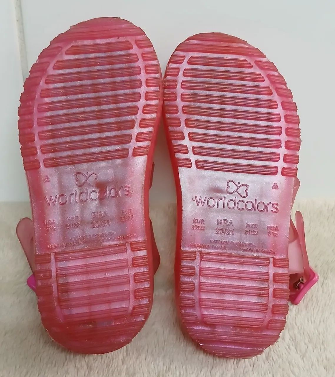 Sandália Infantil World Colors Sorvete Rosa Tamanho 20-21<br> - Foto 5