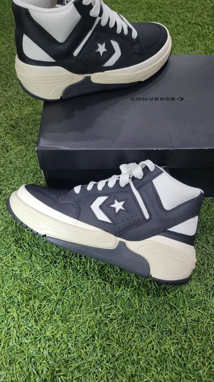 Tênis Converse Weapon CX Mid 'Black White' Larry Bird Tam 42 BR