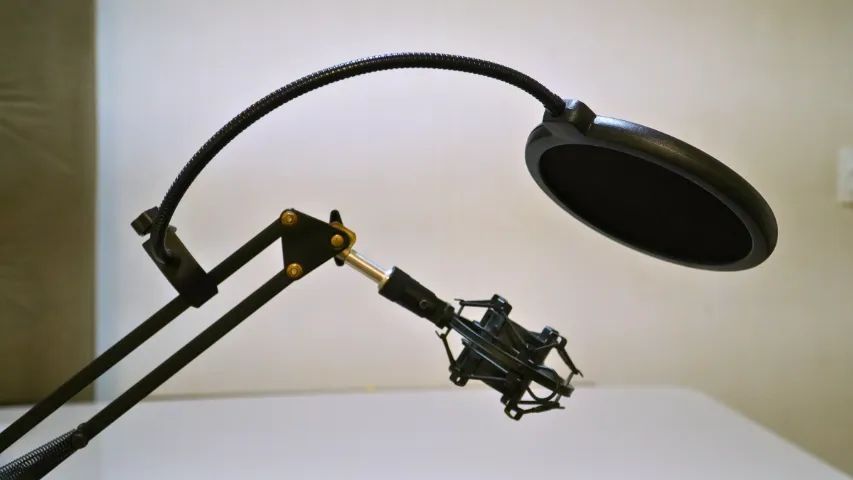 Kit Suporte para Microfone Braço Articulado - Foto 2