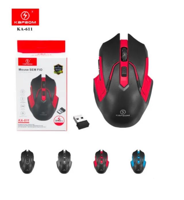 Mouse Sem fio 1600 DPI Kapbom