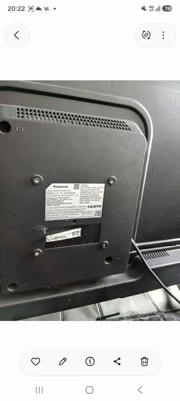 Led Panasonic 32 polegadas 