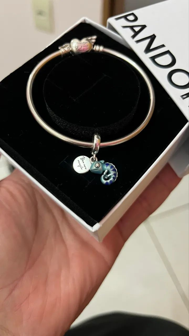 Pulseira Pandora de com Berloque - Foto 2