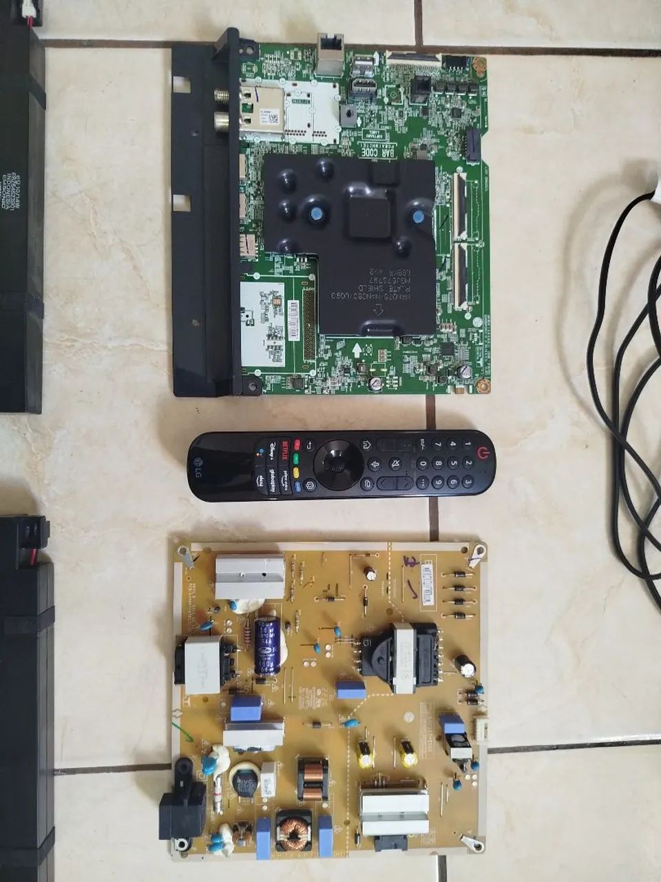 Placas. Fonte e cabo controle e flet para tv LG 55 polegadas smart - Foto 3
