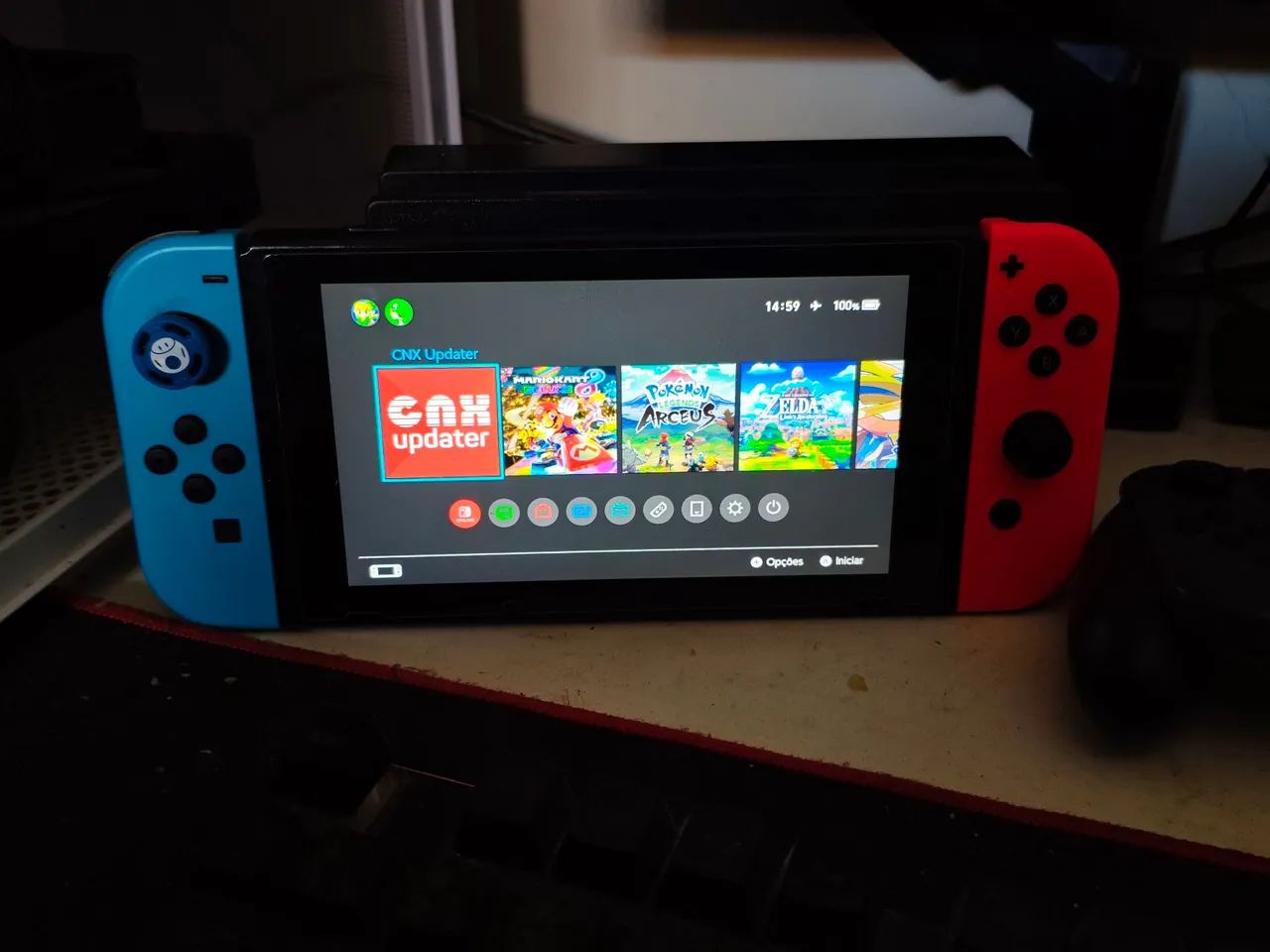Nintendo switch v2 desbloqueado troco por Ps4 Pro - Consoles de
