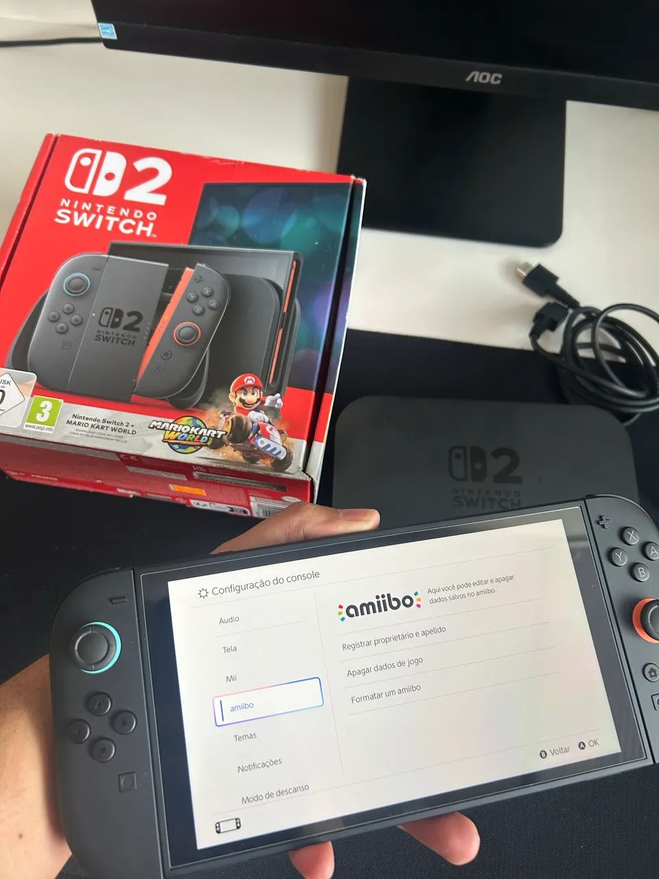 Nintendo Switch 2 na caixa - Foto 3